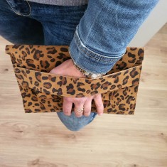 Чанта-плик леопард